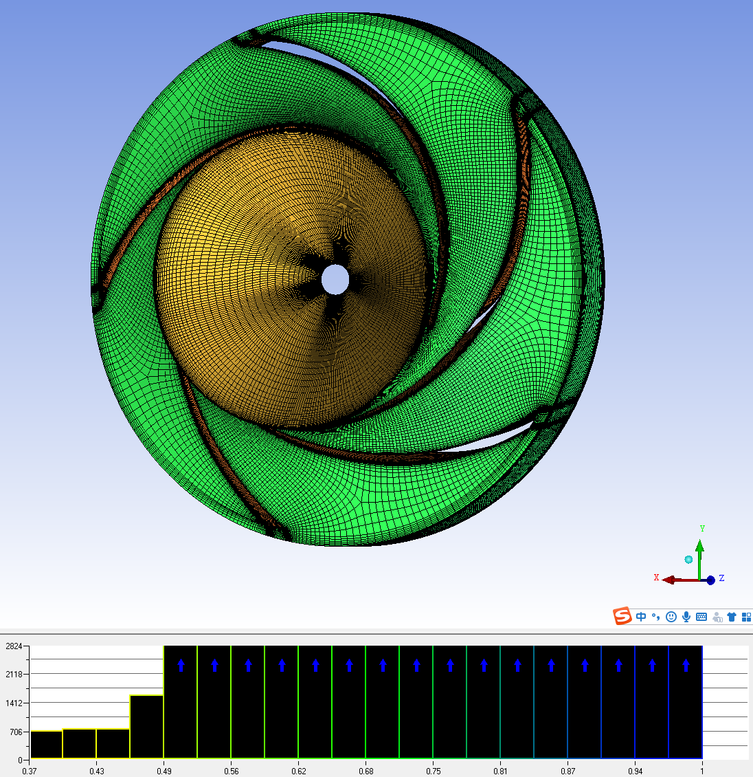 离心泵仿真教程2:结构化网格划分